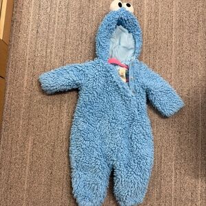 Cookie Monster Baby Costume Pottery Barn Kids Size 6 - 12M